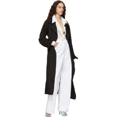 Shop Jacquemus White Le Pantalon Prago Jeans