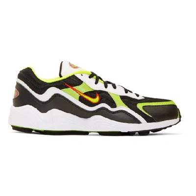 Shop Nike Black And Green Air Zoom Alpha Sneakers In Blkkvltred