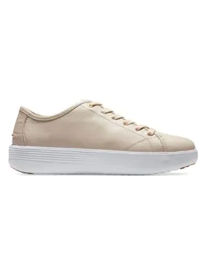 cole haan grand court leather platform sneaker