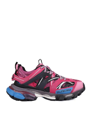 Shop Balenciaga Track Trainers In Pink/blue