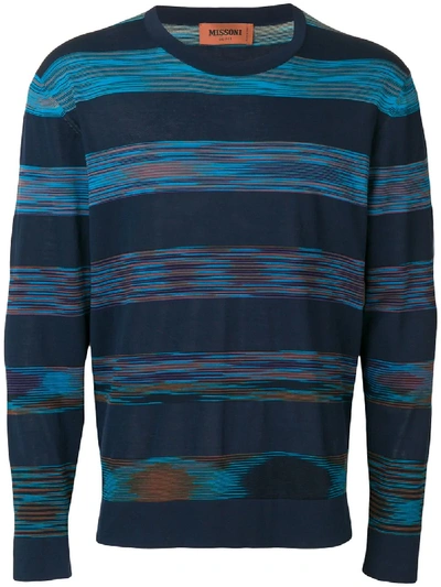 Shop Missoni Striped Sweatshirt - Blue