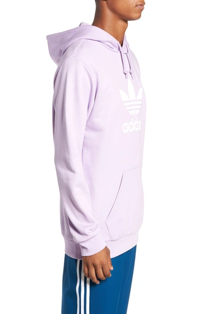 Shop Adidas Originals Trefoil Sweatshirt In Purple Glow