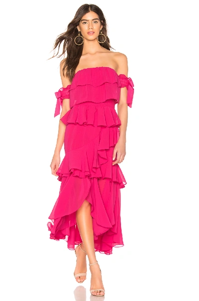 Shop Misa X Revolve Isidora Dress In Hot Pink