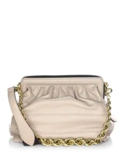 Shop Marc Jacobs Swinger Leather Shoulder Bag In Bone