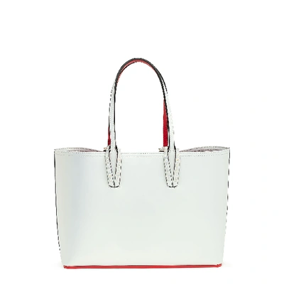 Shop Christian Louboutin Cabata Small Calf Leather Bag In White