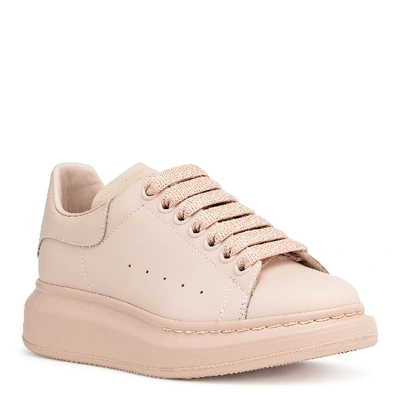 Shop Alexander Mcqueen Dusty Pink Classic Sneakers