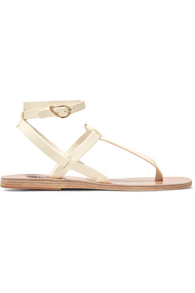 Shop Ancient Greek Sandals Estia Leather Sandals In White