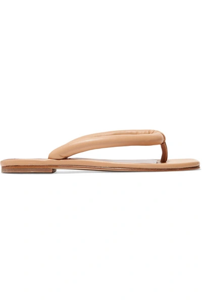 Shop Staud Rio Leather Sandals In Camel