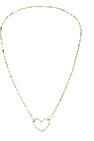 Shop Yvonne Léon 18-karat Gold Diamond Necklace