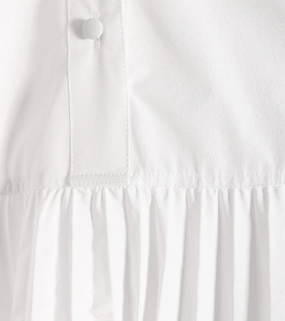 Shop Valentino Cotton-blend Maxi Dress In White