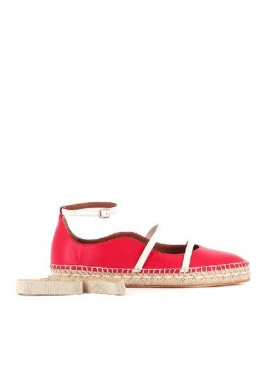 Shop Malone Souliers Espadrilles Selina In Red
