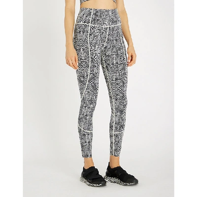 Shop Varley Bedford Stretch-jersey Leggings In Feather Fragments