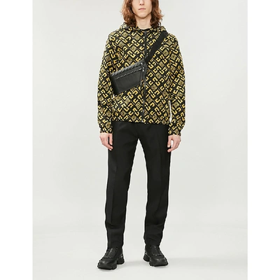 Shop Givenchy 4g Logo-print Shell Windbreaker Jacket In Black Mustard