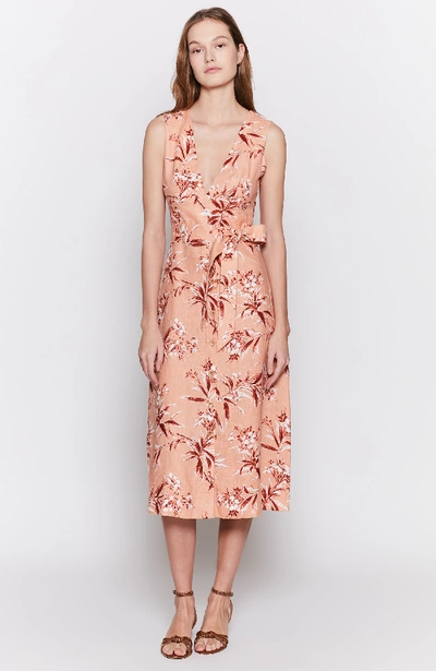 Shop Joie Ethelda Linen Dress In Warm Blush