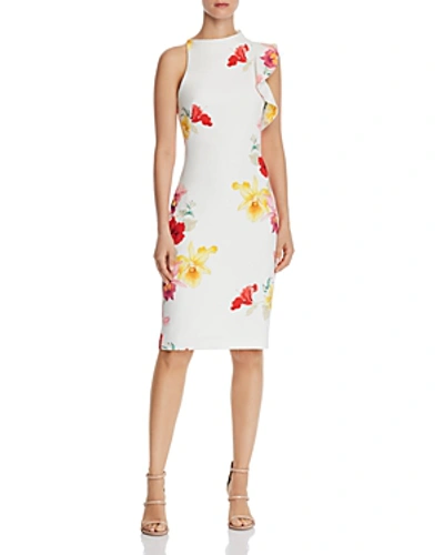 Shop Black Halo Pabla Floral Sheath Dress In Softer Gleam Print