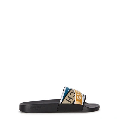 Shop Givenchy 4g-print Rubber Sliders In Multicoloured