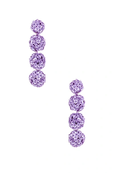 Shop Sachin & Babi X Revolve Fleur Bouquet Earrings In Lilac
