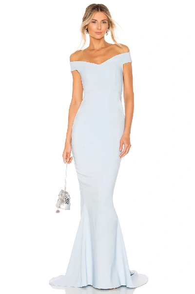 Shop Nookie X Revolve Allure Gown In Dusty Blue