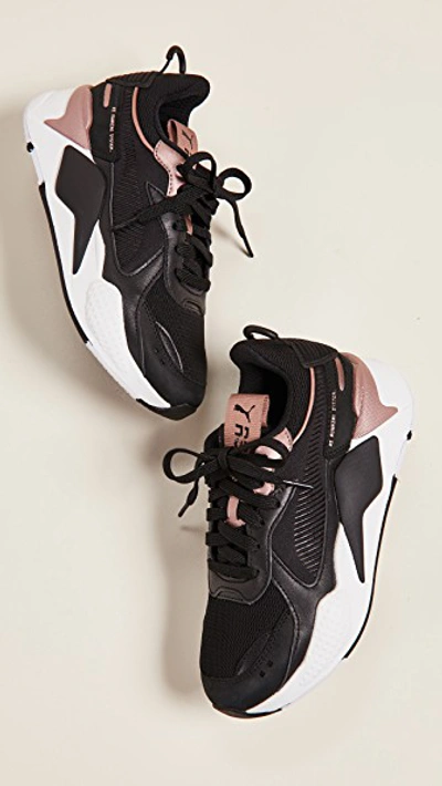 Puma Women's Rs-x Trophy Low-top Sneakers In Black/ Rose Gold | ModeSens