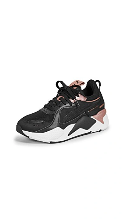 Puma Women's Rs-x Trophy Low-top Sneakers In Black/ Rose Gold | ModeSens