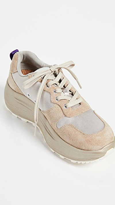 Shop Eytys Jet Combo Sneakers In Dune