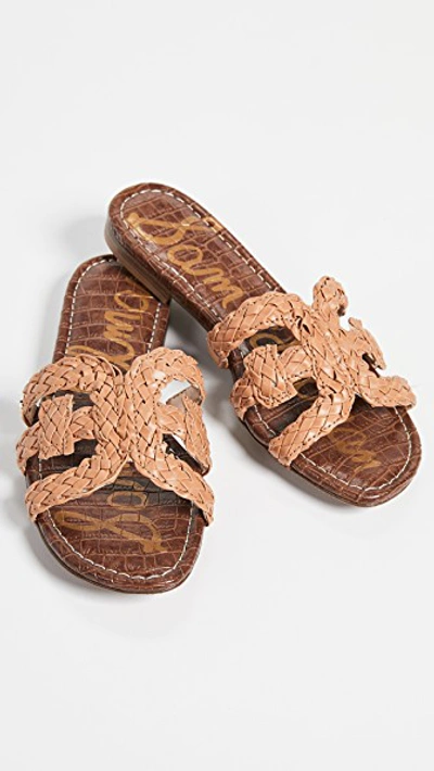 Shop Sam Edelman Beckie Slide Sandals In Natural Buff