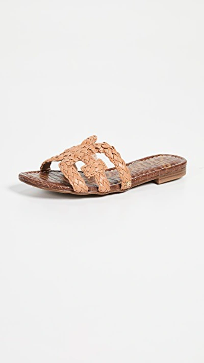 Shop Sam Edelman Beckie Slide Sandals In Natural Buff