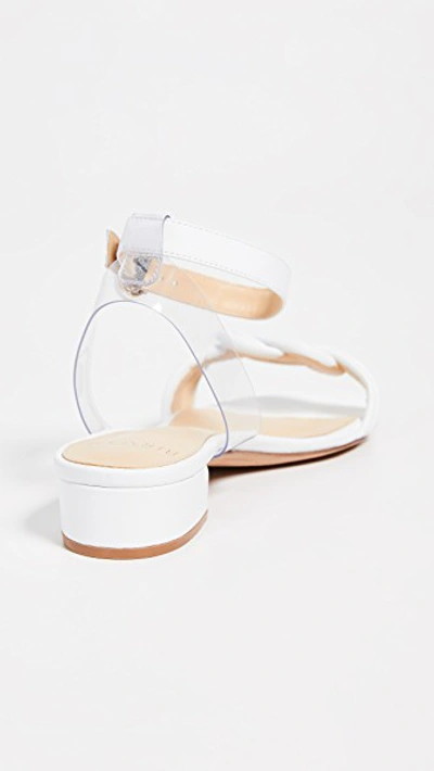 Shop Alexandre Birman Vicky 30mm Sandals In White/transparent