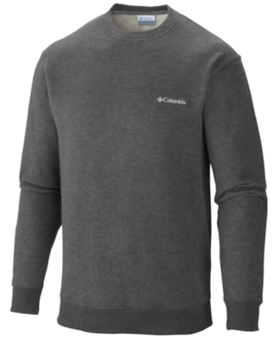 Shop Columbia Men's Hart Mountain Ii Crew Sweatshirt In Charcoal Heather