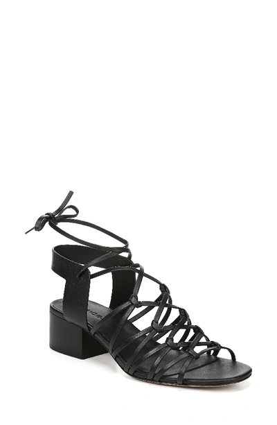 Shop Vince Beautmont Lace-up Sandal In Black