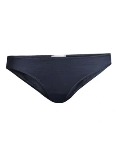 Shop Hanro Ultralight Bikini Briefs In Pure Navy