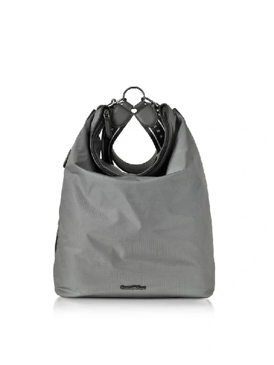 Shop Ermenegildo Zegna Gray Nylon Mens Tote Bag/backpack