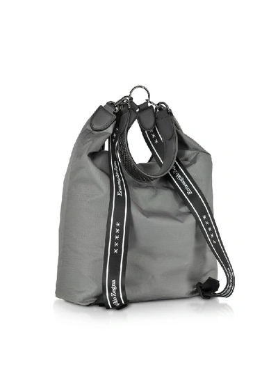 Shop Ermenegildo Zegna Gray Nylon Mens Tote Bag/backpack