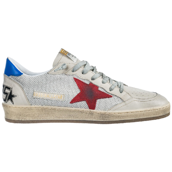 Golden Goose Shoes Leather Trainers Sneakers Ball Star In Grey Cord Gum ...