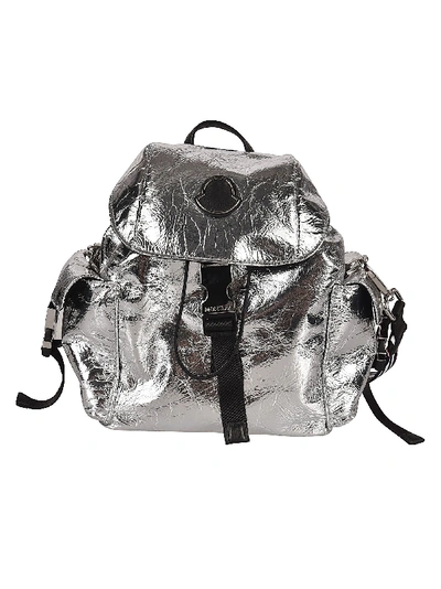 Shop Moncler Backpack In Silver
