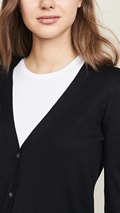 Shop Theory V Neck Cardigan In Black