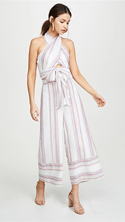 Shop Amanda Uprichard Ravine Pants In Positano Stripe