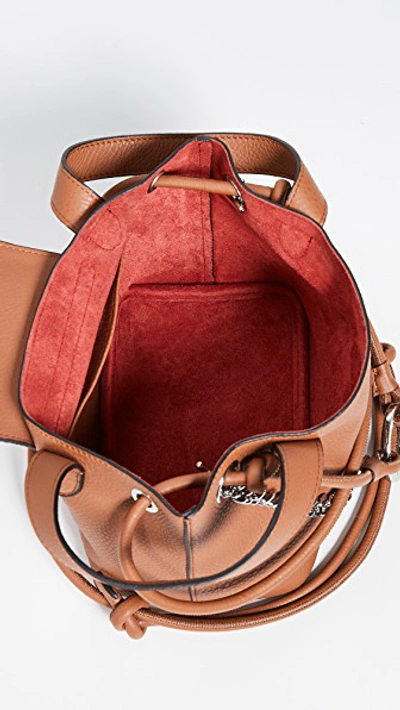 Meli Melo Italy Thela Brown Pebbled Leather Medium Shoulder Tote Bag