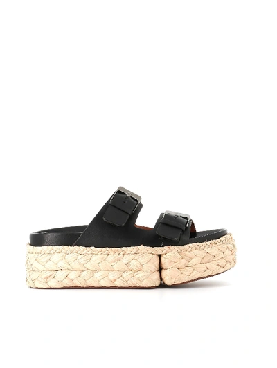 Shop Robert Clergerie Wedge Abby In Black