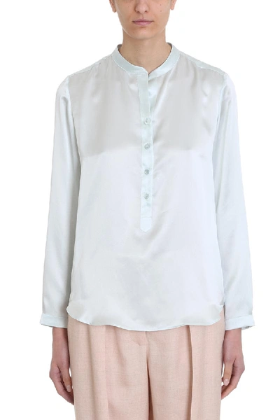 Shop Stella Mccartney Mint Silk Shirt In Green