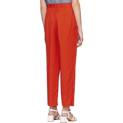 Shop A.p.c. Red Cheryl Trousers In Gaa Rouge