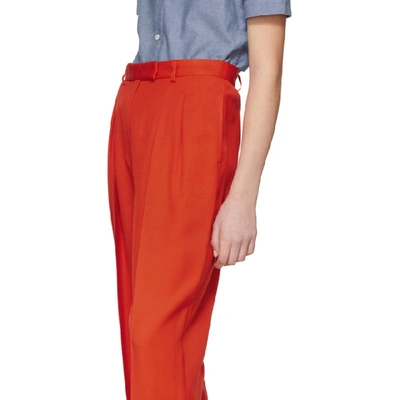 Shop A.p.c. Red Cheryl Trousers In Gaa Rouge