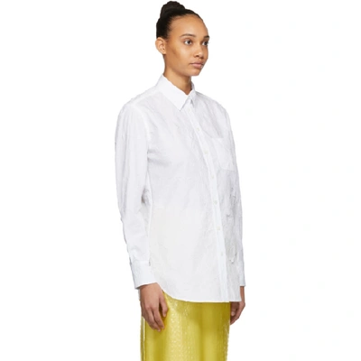 Shop Sies Marjan White Crinkled Poplin Sander Shirt In Chalk