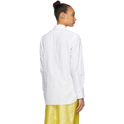 Shop Sies Marjan White Crinkled Poplin Sander Shirt In Chalk