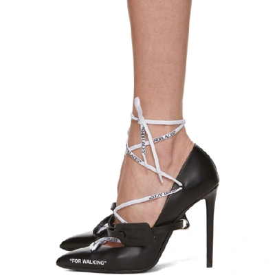 Shop Off-white Black Laces Heels