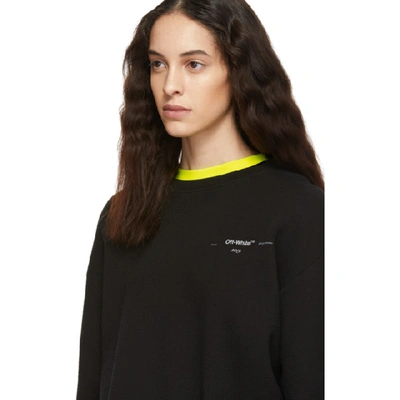 Shop Off-white Black Flowers Pola Long Sweatshirt In Black Multi
