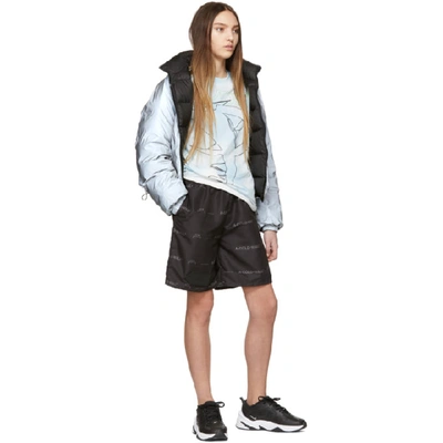 Shop A-cold-wall* Black Logo Shorts In Sc1 1 Black
