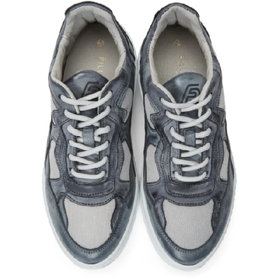 Shop Filling Pieces Navy Low Fade Cosmo Infinity Sneakers In 1884 Navy B