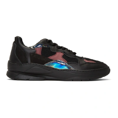 Shop Filling Pieces Black And Purple Low Fade Cosmo Infinity Sneakers In 1966 Purpl