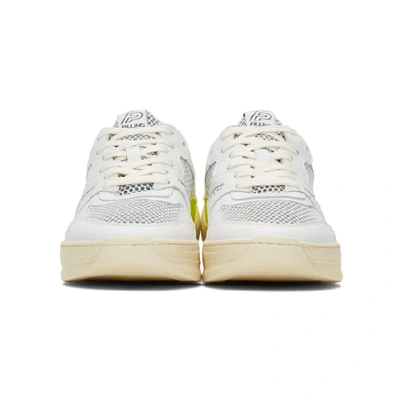 Shop Filling Pieces White And Yellow Plasma Orbit 2.0 Low Sneakers